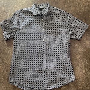 Murano shirt Navy and white large